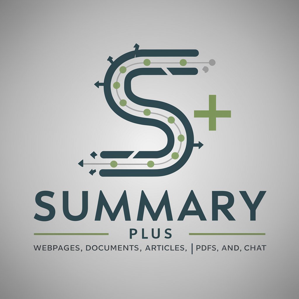Summary Plus (webpages, documents, texts) in GPT Store