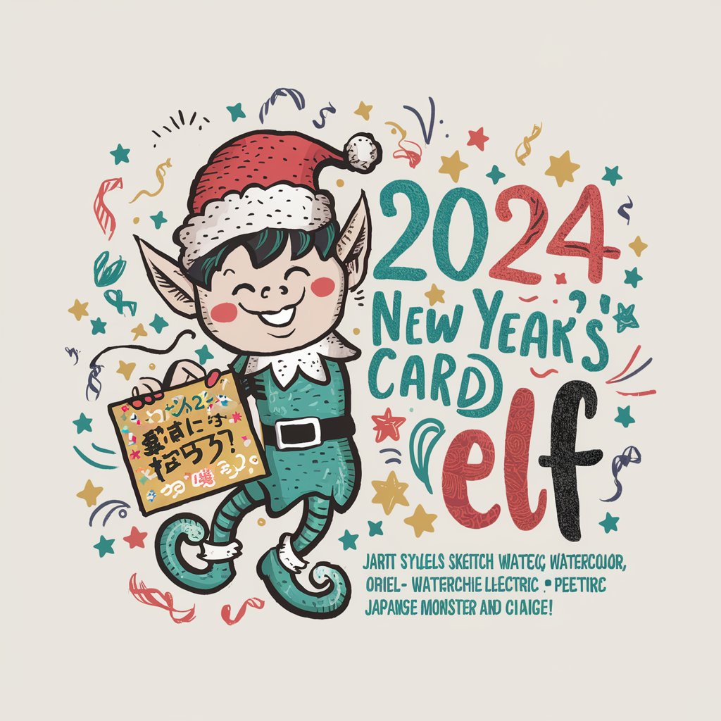 2024 New Year's Card Elf