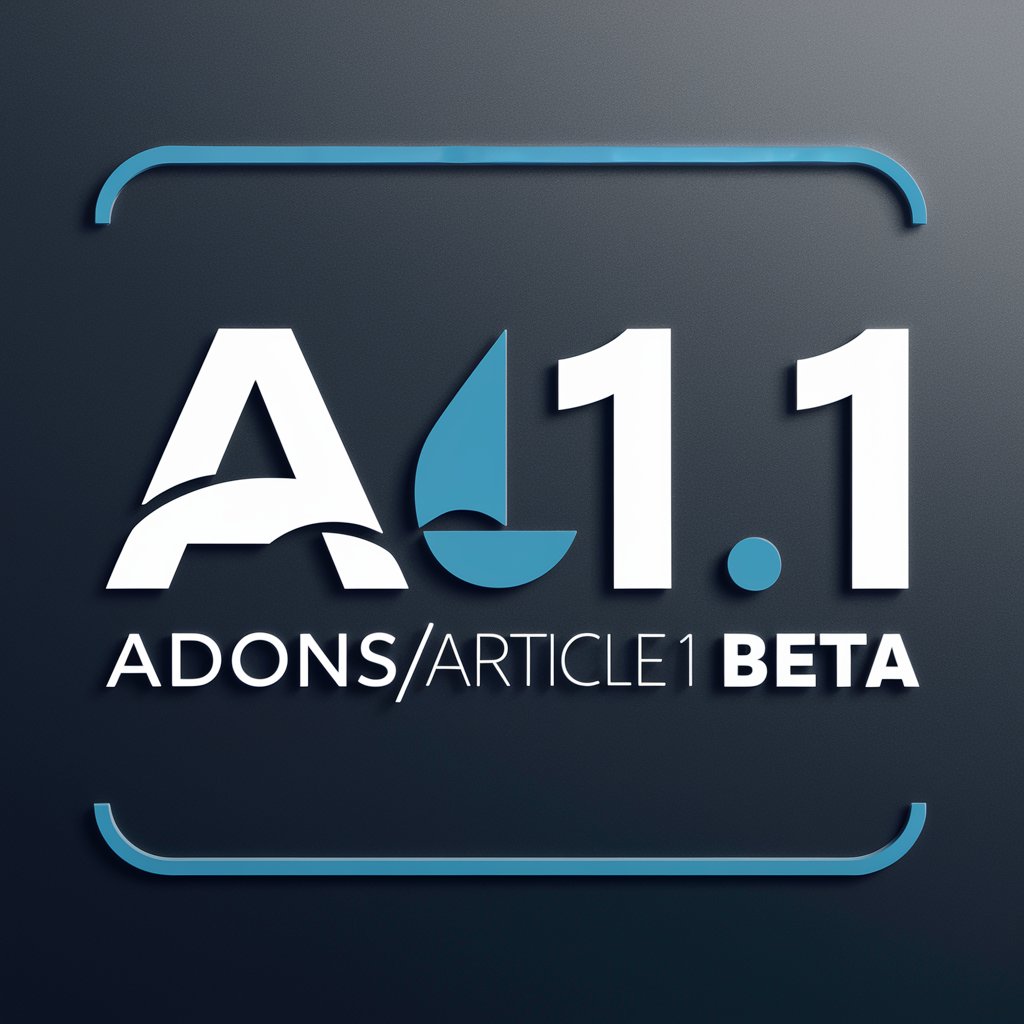 Adonis/Article 1.1 Beta in GPT Store