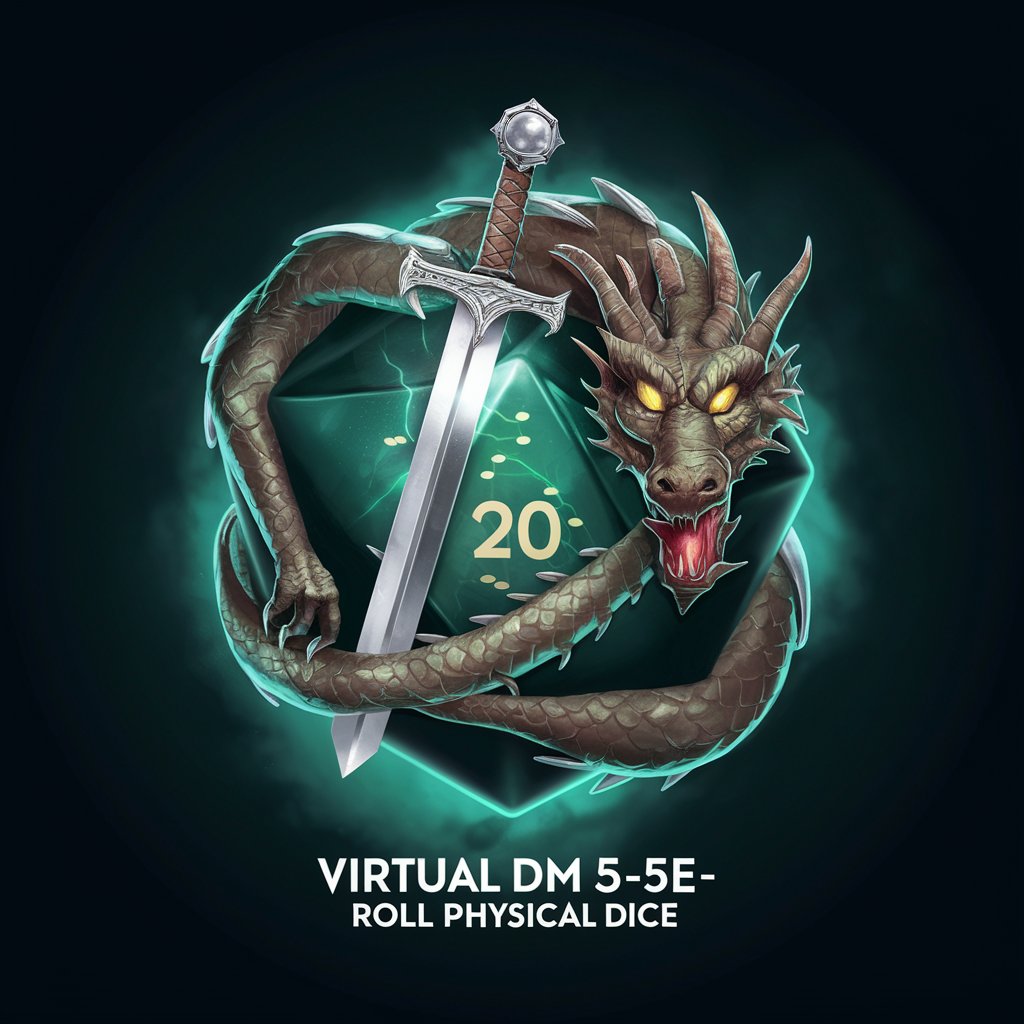 Virtual DM 5e-Roll physical Dice in GPT Store