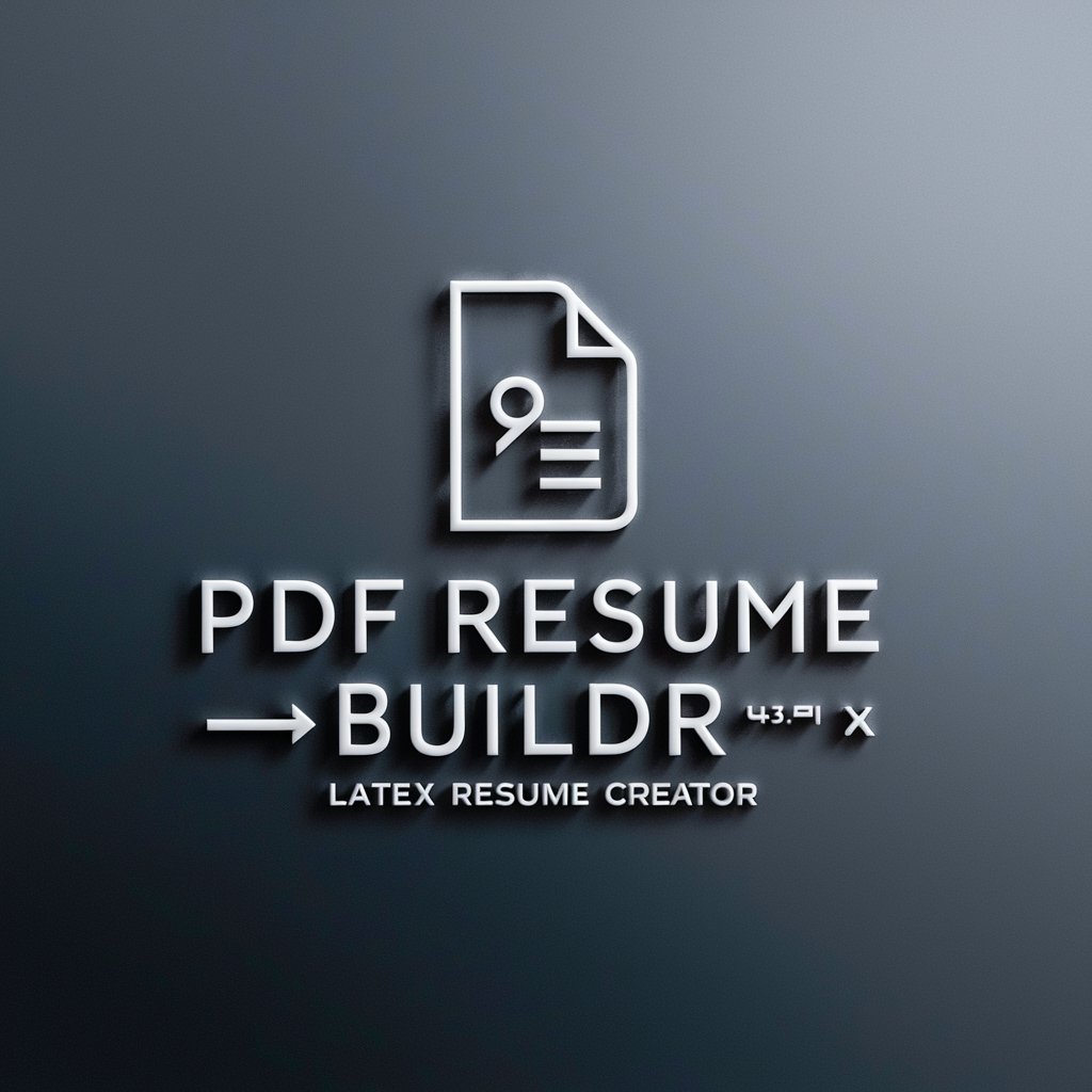 PDF Resume Builder in GPT Store