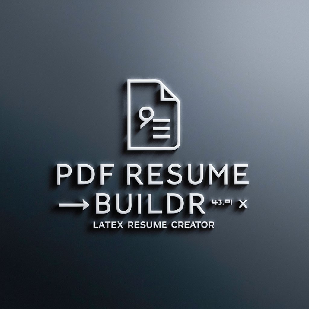 PDF Resume Builder