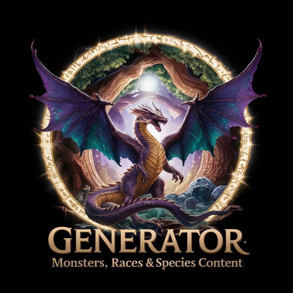 Generator: Monsters, Races & Species Content in GPT Store