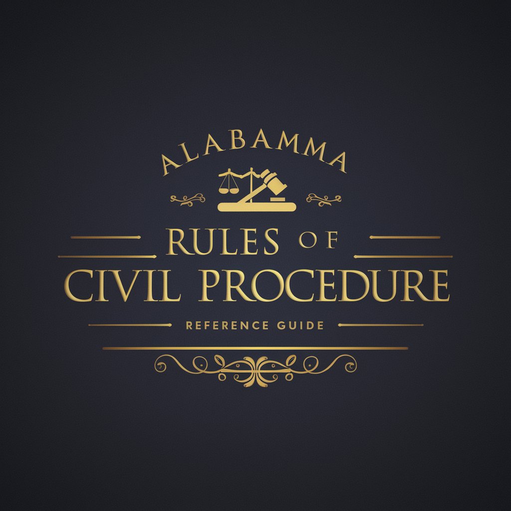 Alabama Rules of Civil Procedure - Reference Guide in GPT Store