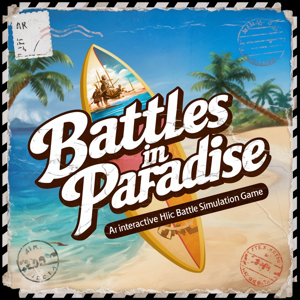 Battles in Paradise, a text adventure game