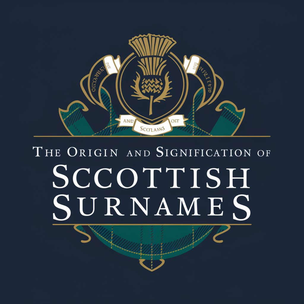 The Origin and Signification of Scottish Surnames