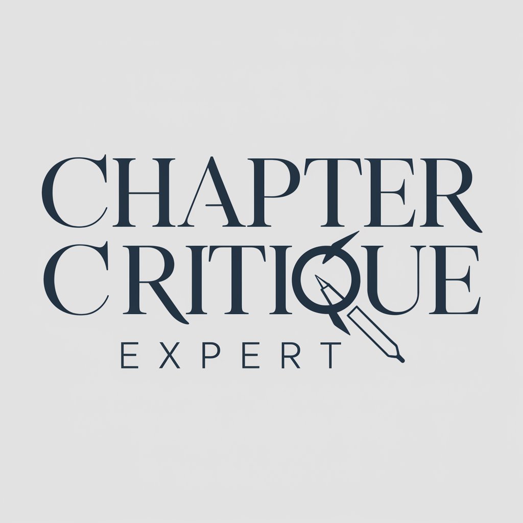 Chapter Critique Expert in GPT Store