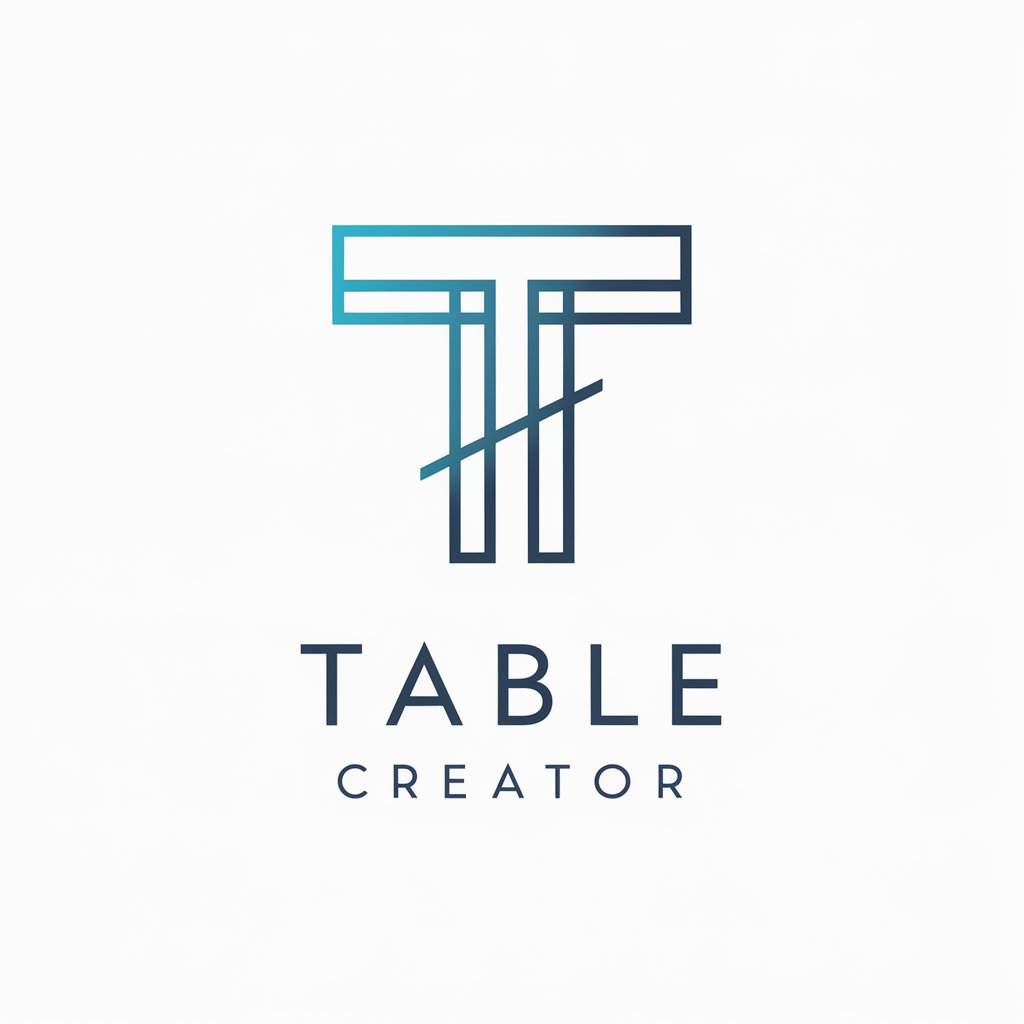 Table Creator in GPT Store