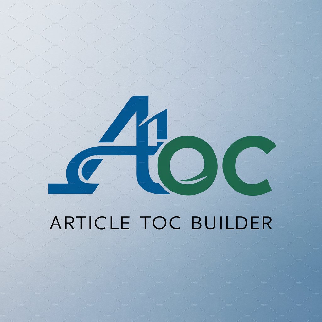 Article TOC Builder in GPT Store