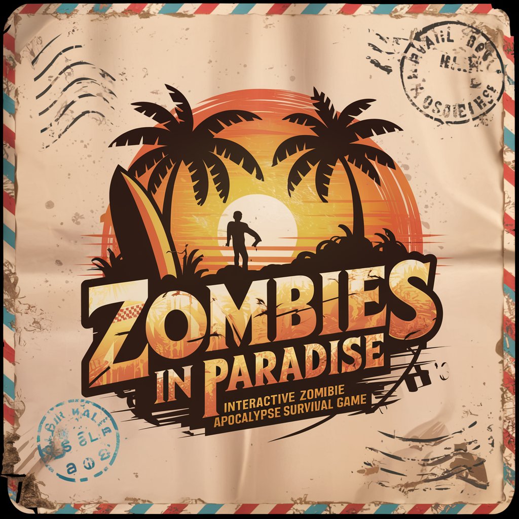 Zombies in Paradise, a text adventure game in GPT Store