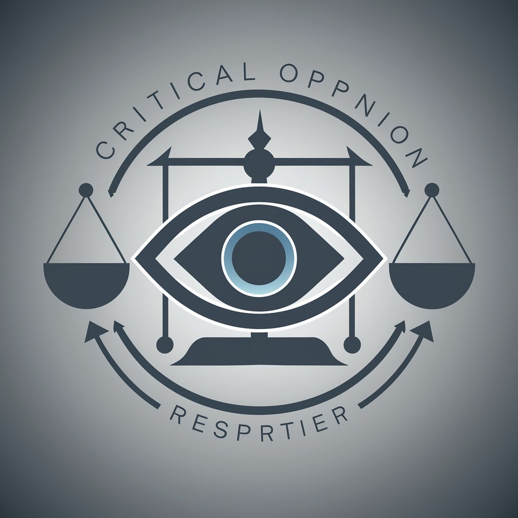 Critical Opinion Responder in GPT Store