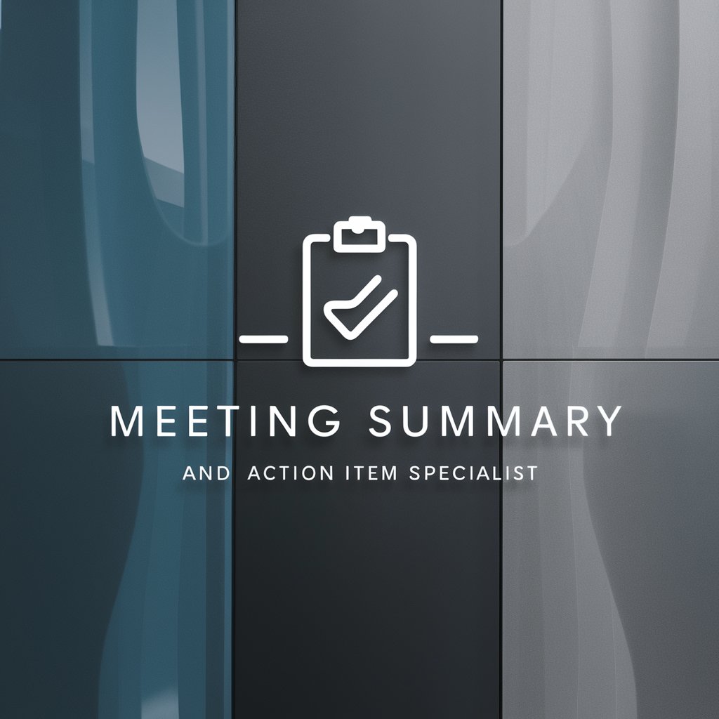 Meeting Summary and Action Item Specialist in GPT Store