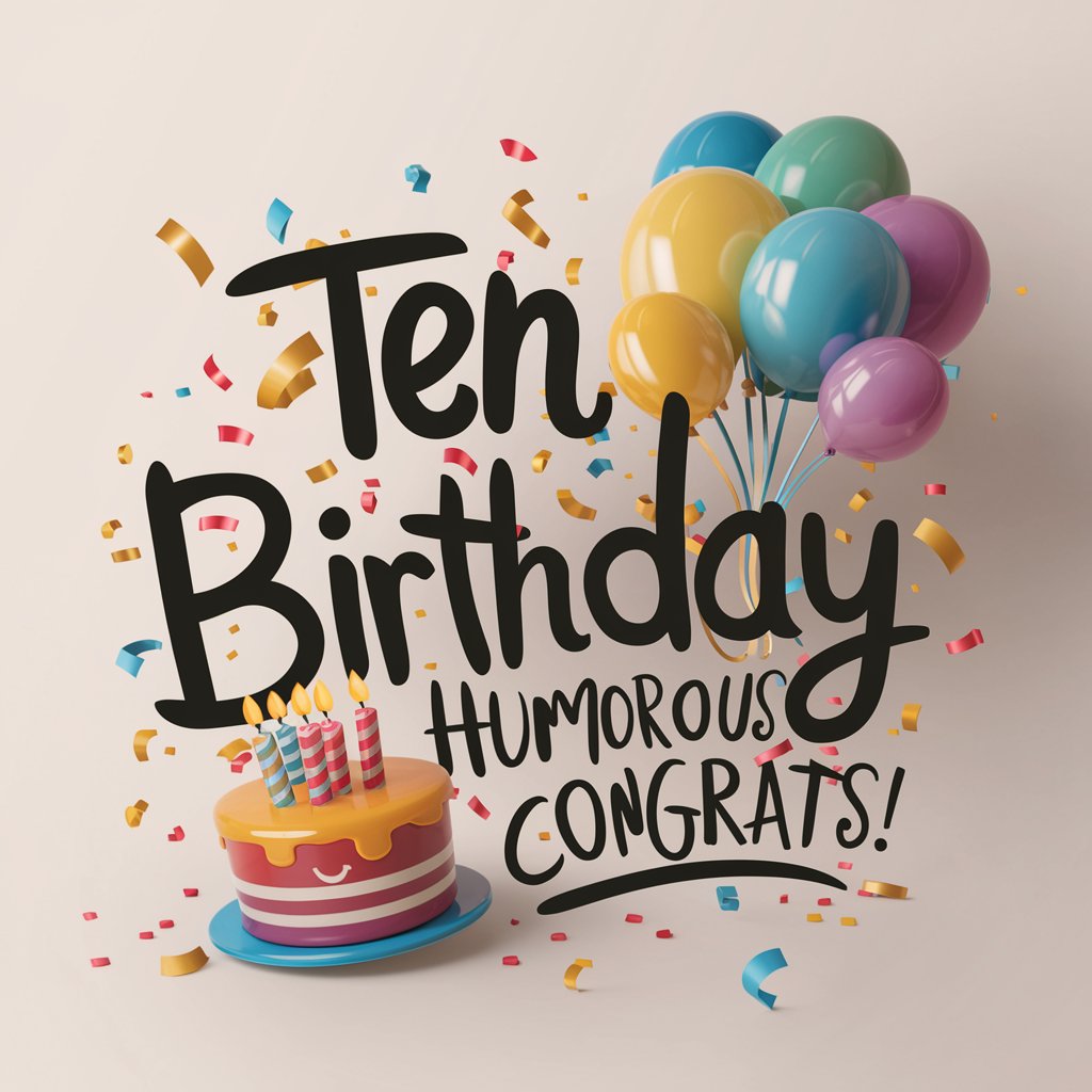 Ten Birthday Humorous Congrats