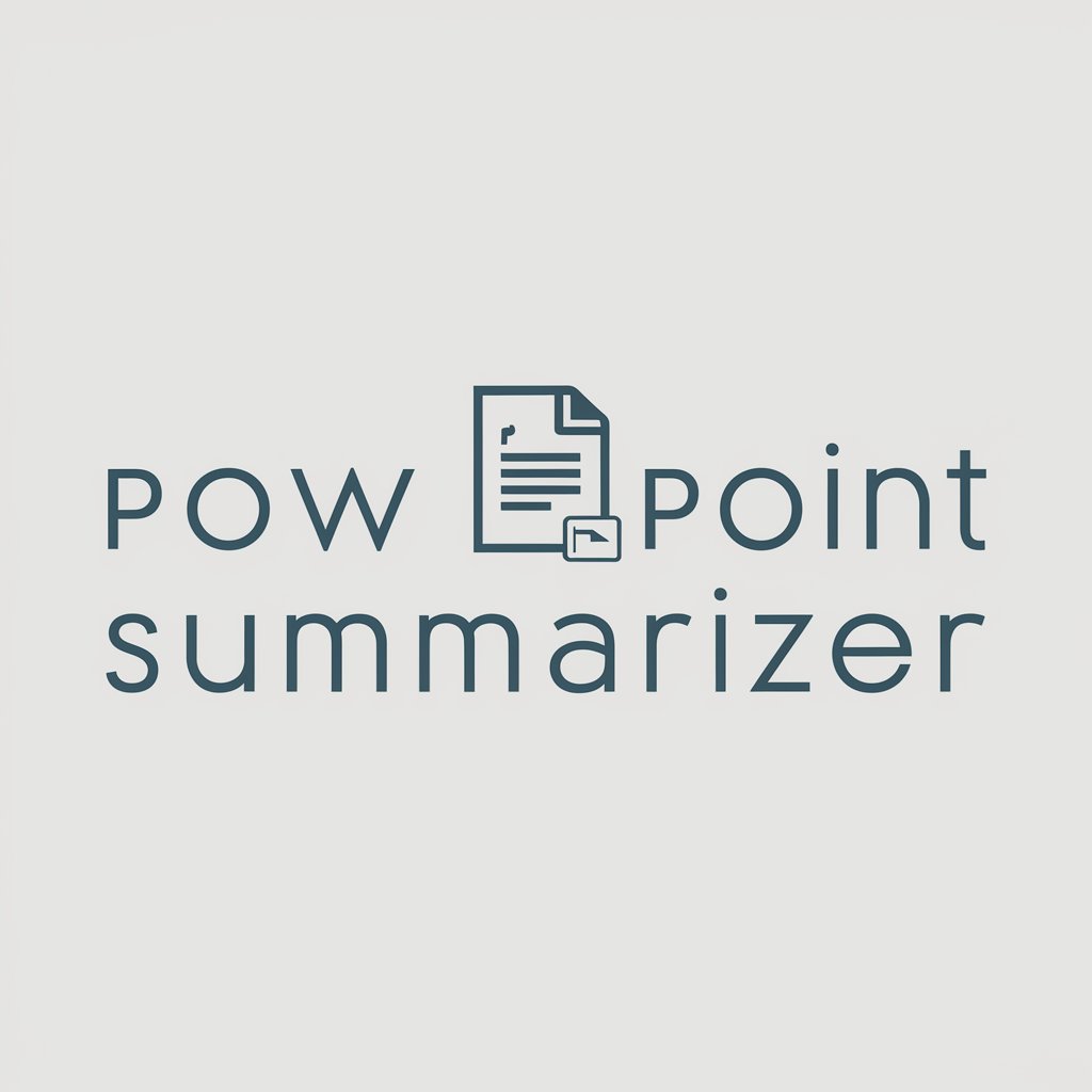 Powerpoint Summarizer in GPT Store