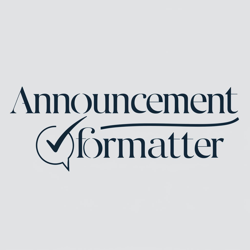 Announcement Formatter