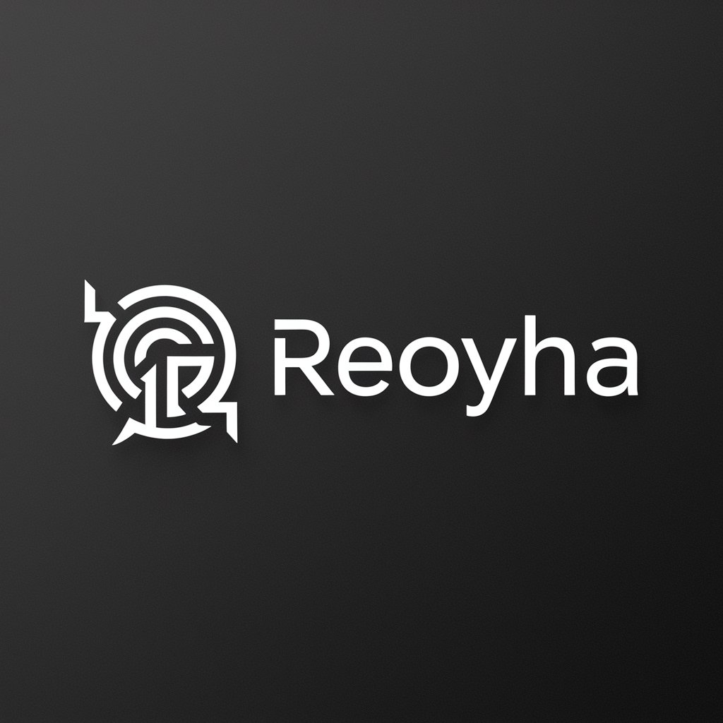 a logo design,with the text "rEoYha", main symbol:interpret reoyha, extract symbolic elements, deep combine,complex,be used in Internet industry,clear background