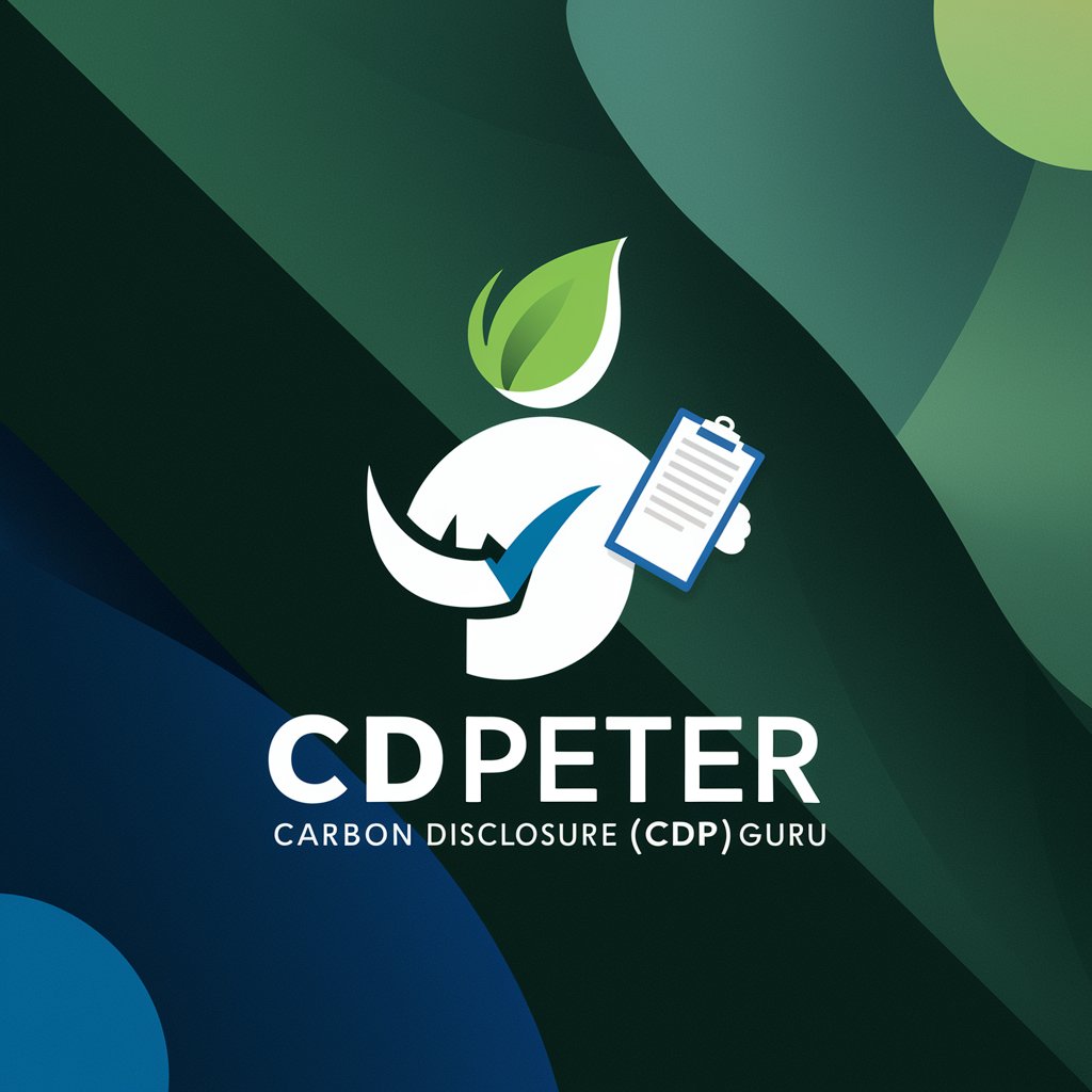 CDPeter - Carbon Disclosure (CDP) Guru 👳 in GPT Store