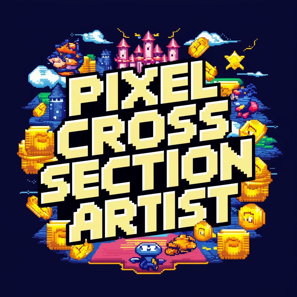 Retro Pixal Art Cross Section Generator