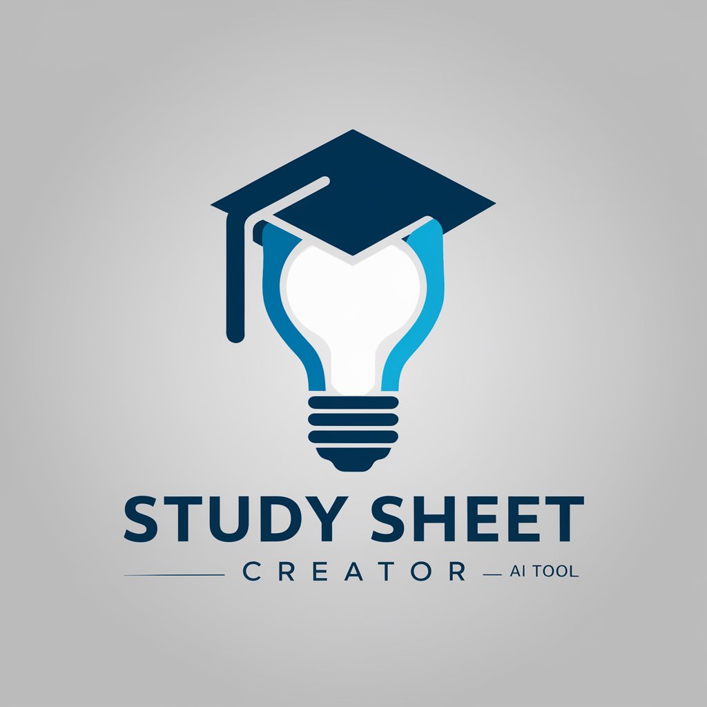 Study Sheet Creator