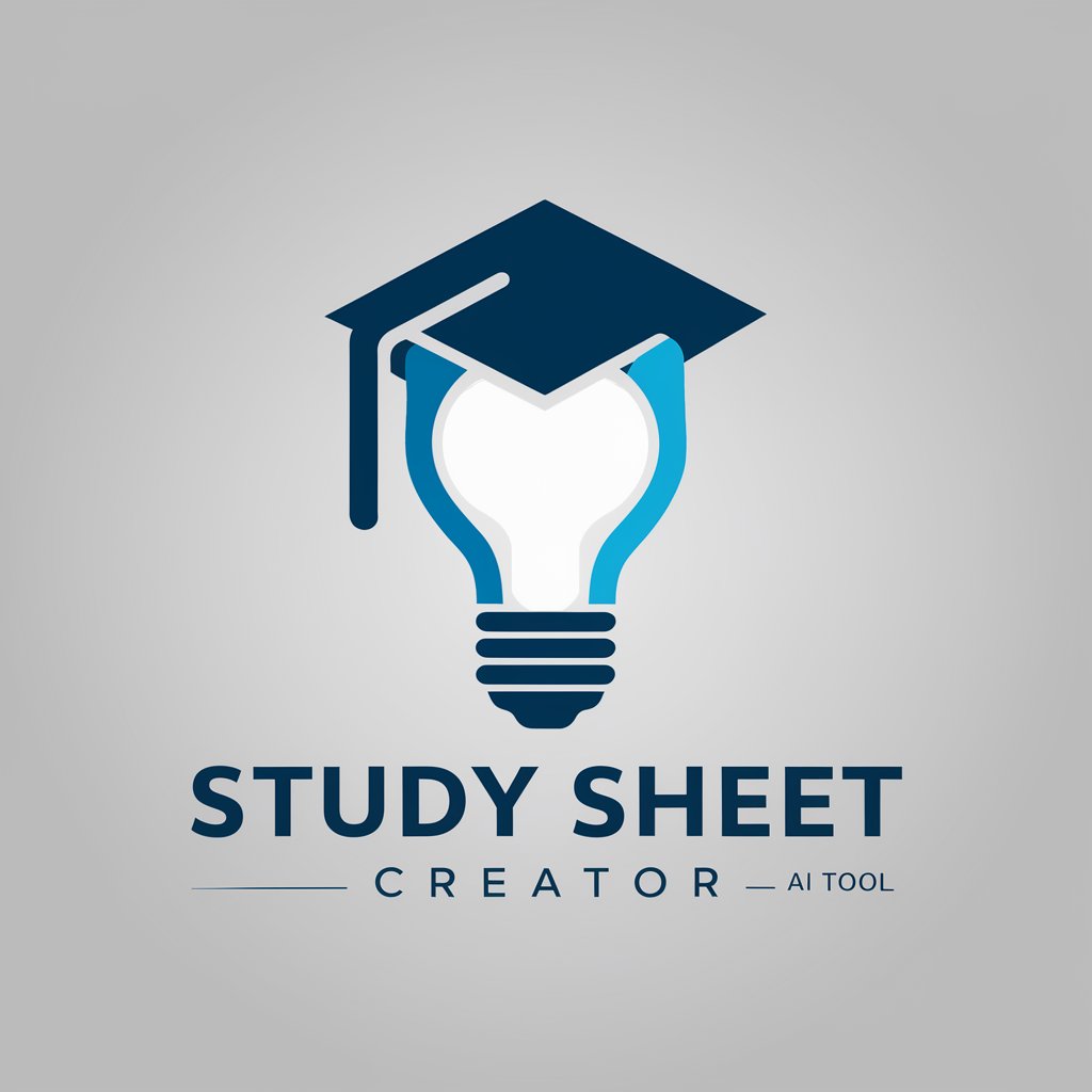 Study Sheet Creator in GPT Store