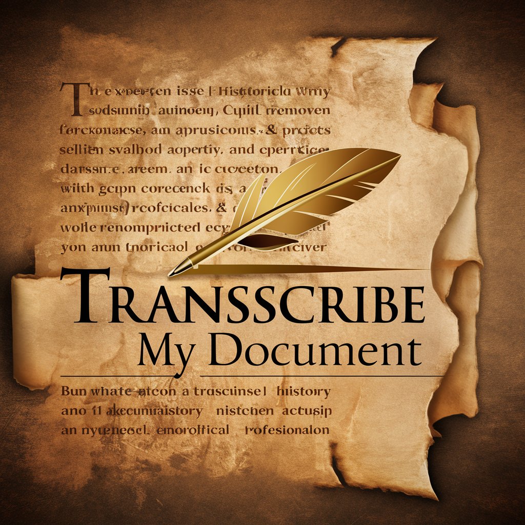Transcribe My Document in GPT Store