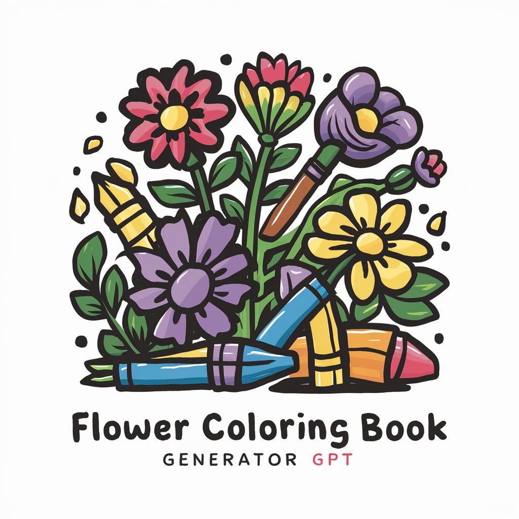 Flower Coloring Book Generator