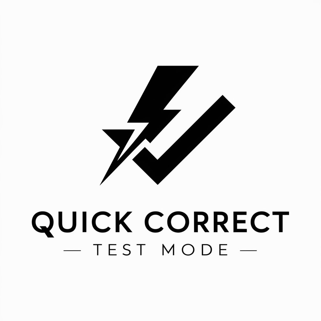 Quick Correct Test Mode