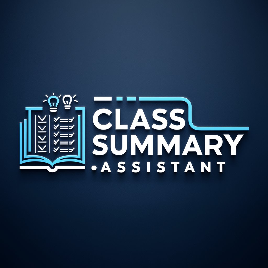 Class Summary Assistant in GPT Store