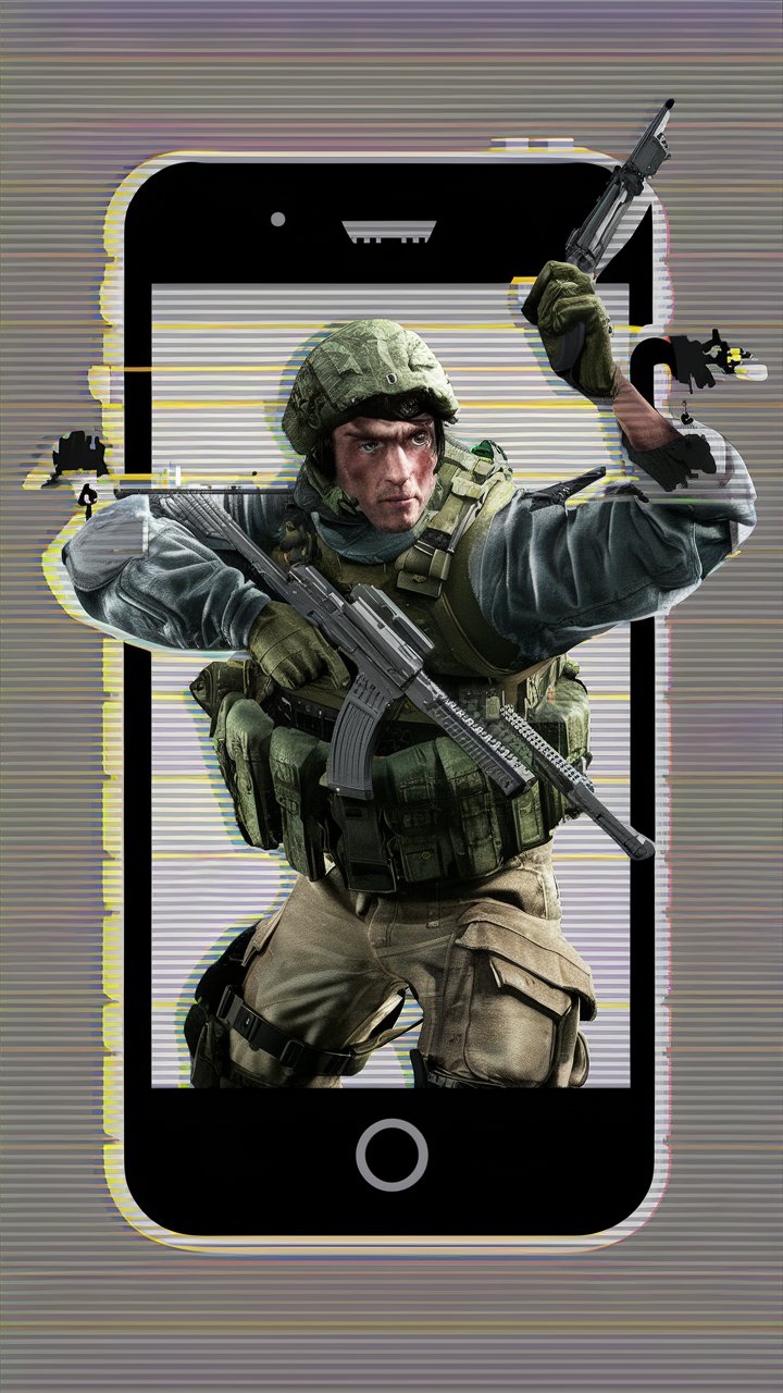 Escape of Call of Duty Character from Mobile Phone