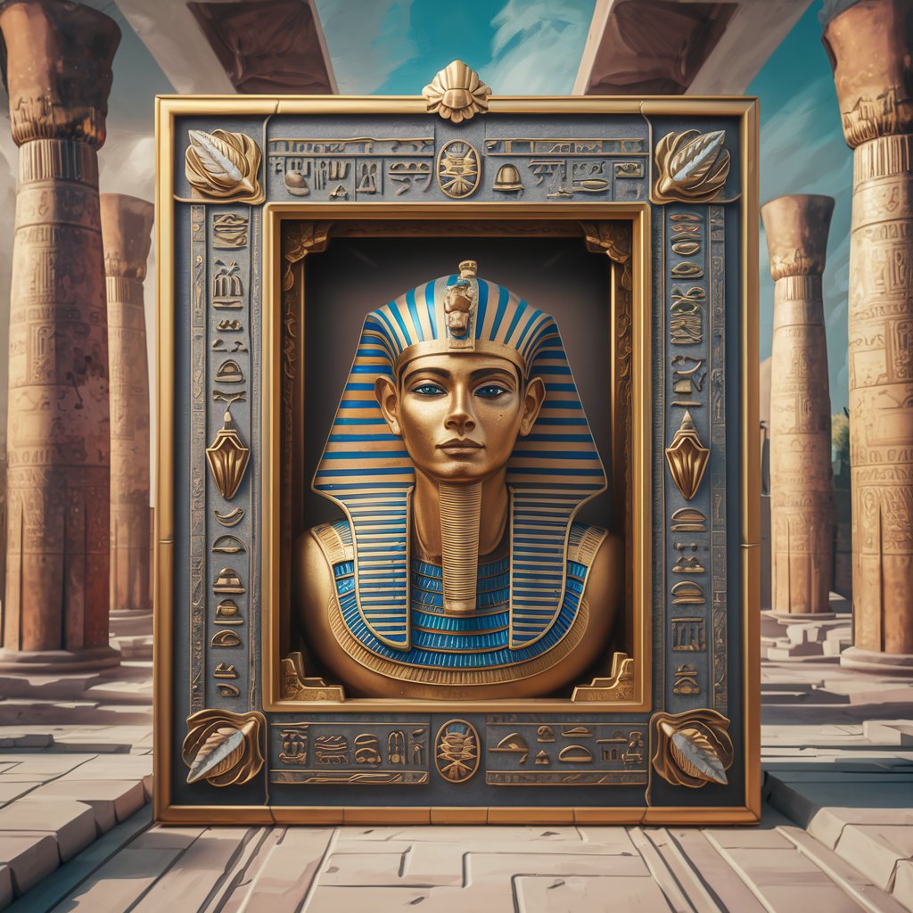 Egyptian style frame