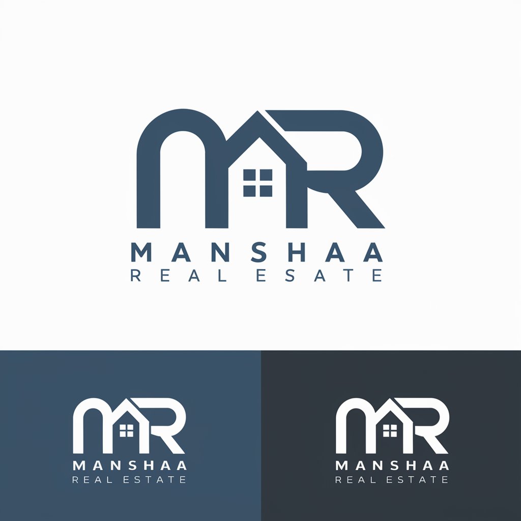 Modern Real Estate Logo Design Sleek MR Initials and House Icon