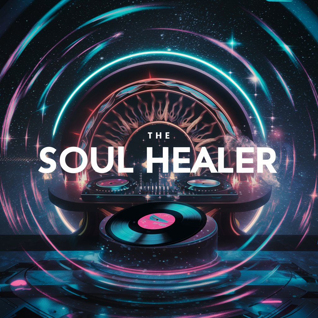 Create the best profile photo for my Dj brand called The Soul Healer and make it more attractive 