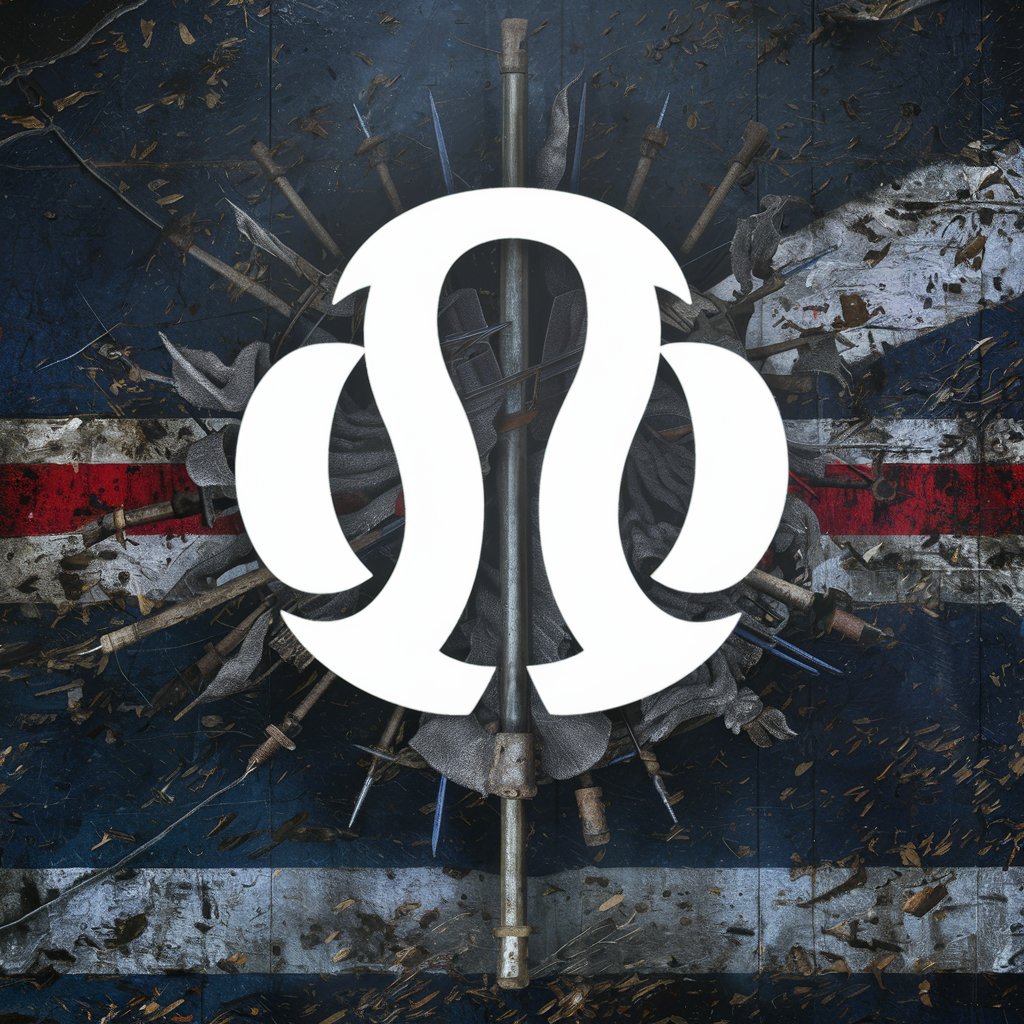 white omega symbol on epic battle worn dark blue background