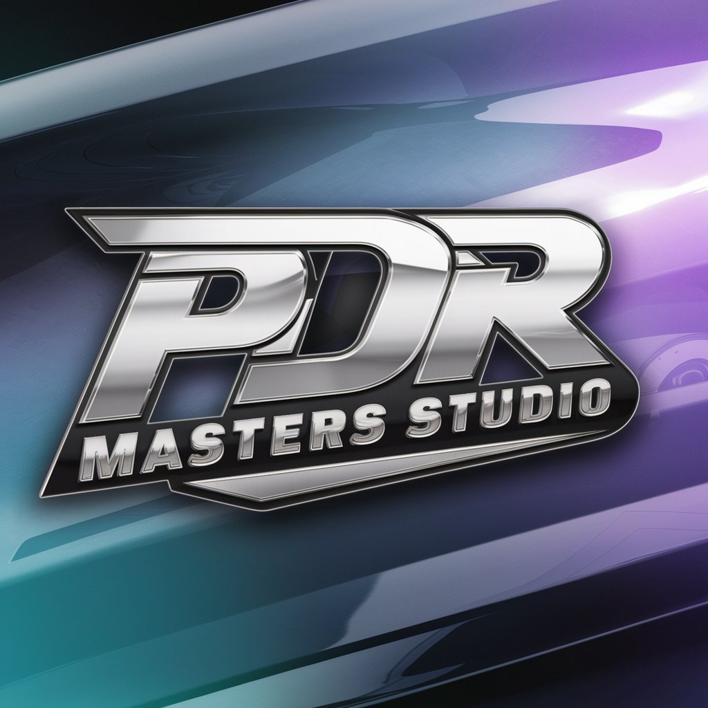 Логотип компании PDR Masters Studio в стиле West Coast Customs