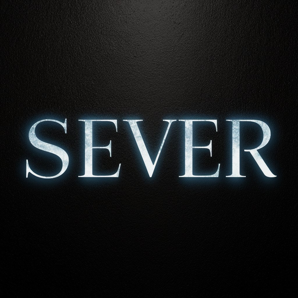 напиши на черном фоне, красивом шрифтом "Sever"