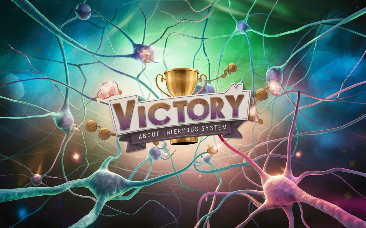 Задний фон для экрана победы в игре про нервную систему 