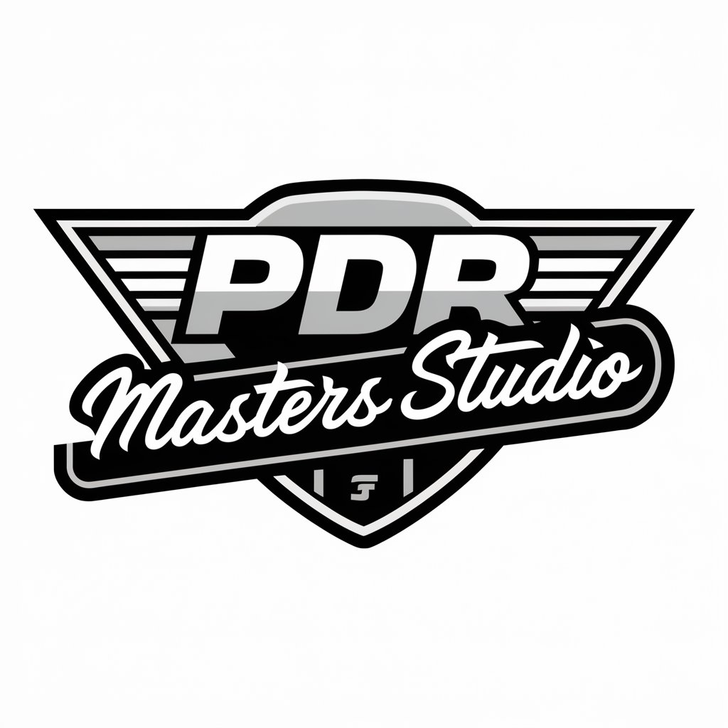 Логотип компании PDR Masters Studio в стиле West Coast Customs