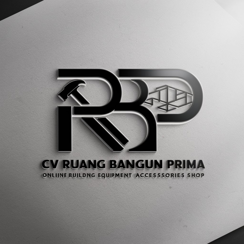Create a logo for the online building equipment accessories shop 'CV RUANG BANGUN PRIMA' with stylish and functional design elements.