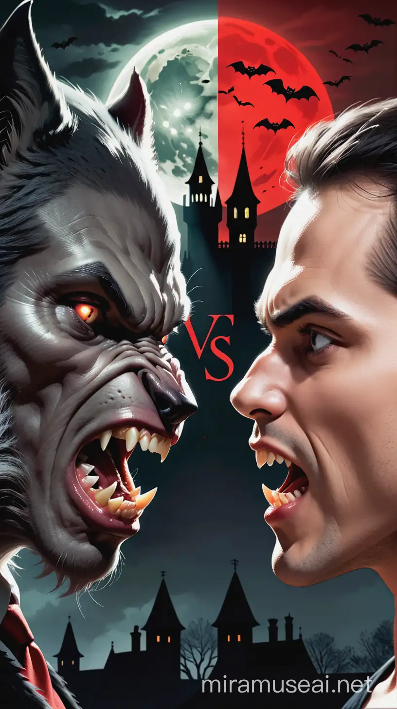 Poster, Werewolf vs Vampire