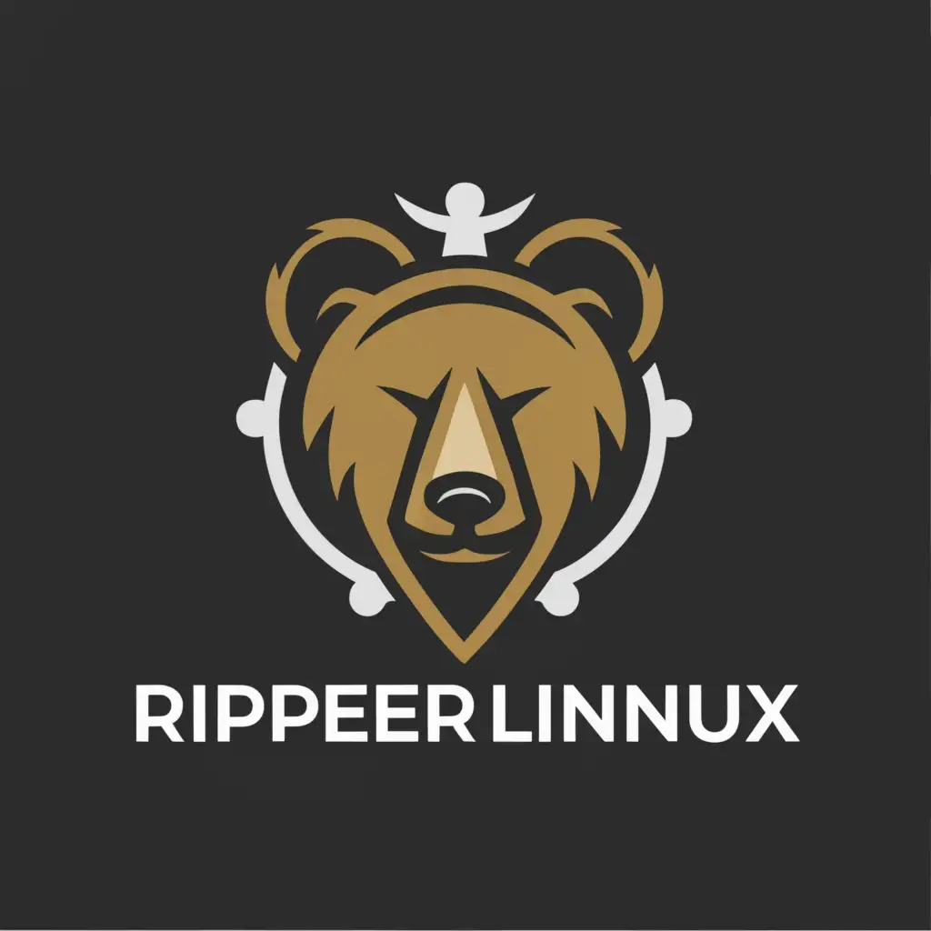 LOGO-Design-For-Ripper-Linux-Minimalistic-Pirate-Bear-Theme-on-Clear-Background