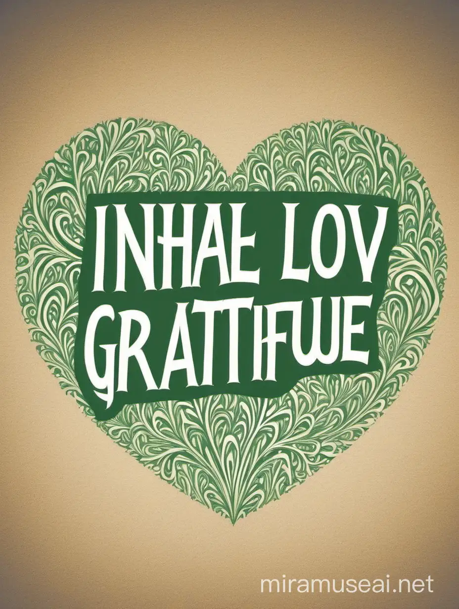 Woman Meditating Inhale Love Exhale Gratitude