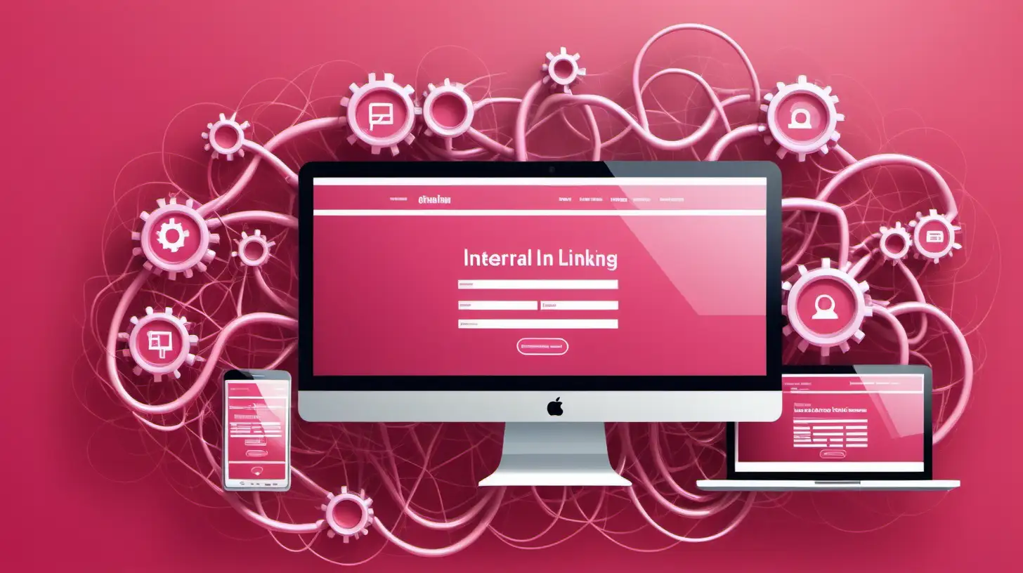 Why Is Internal Linking Structure Of A Website Important For Optimizing Your website traffic

images should have no words, no text, only scenario based images

the theme color of the website background should be in pink color