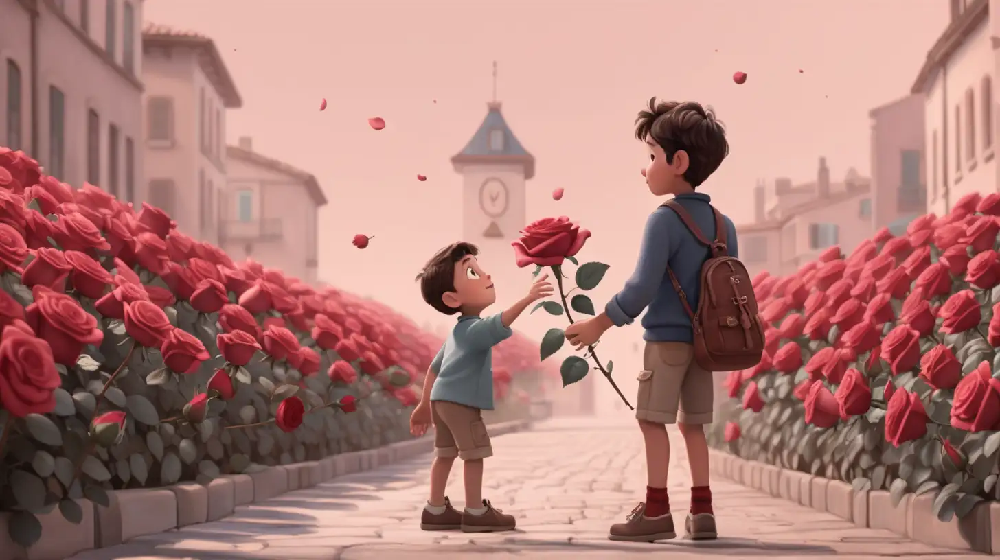 Boys Heartfelt Quest for the Perfect Rose Animated Adventure