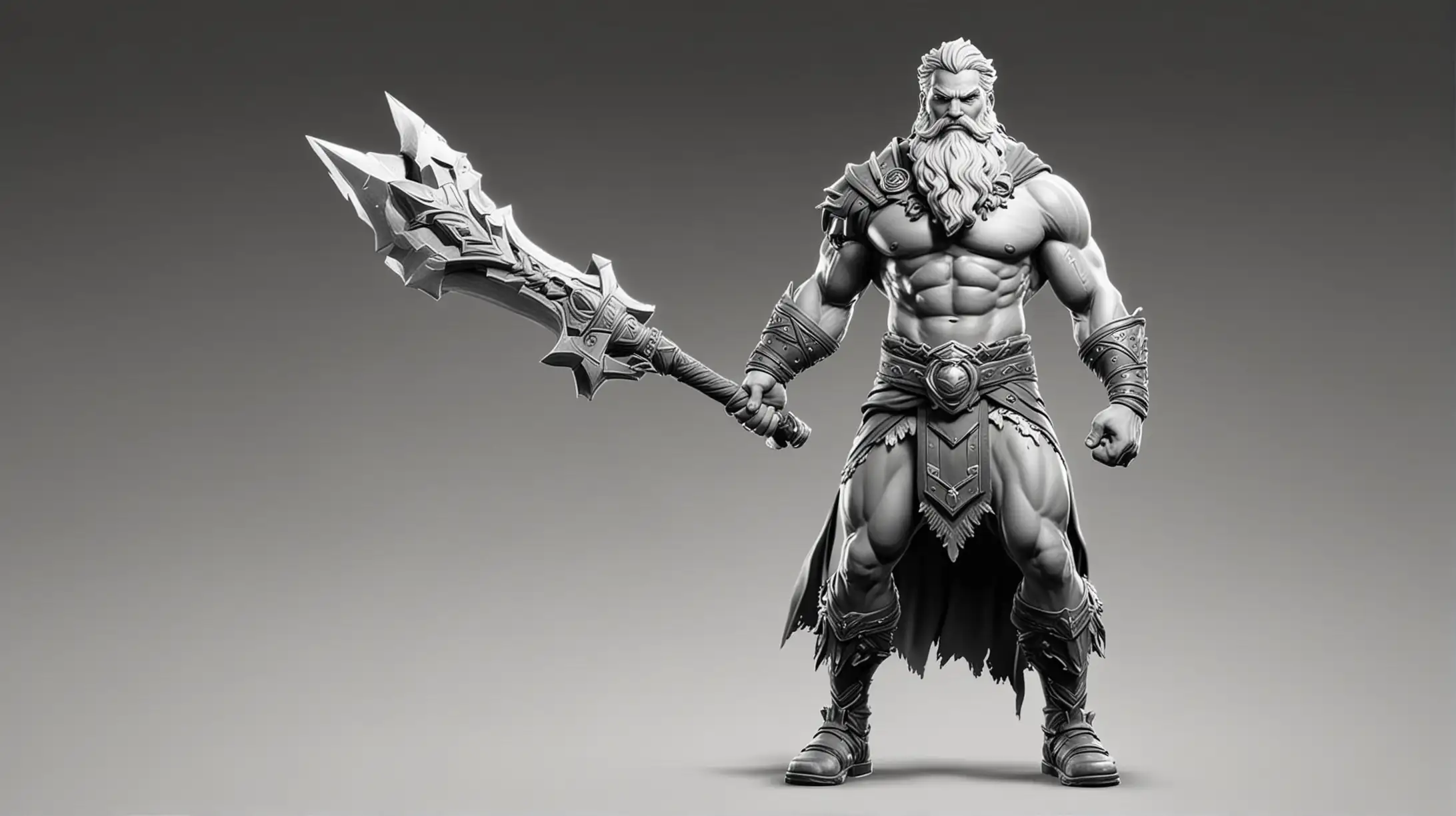 Epic Fortnite Skins Zeus in Battle Stance No Weapon