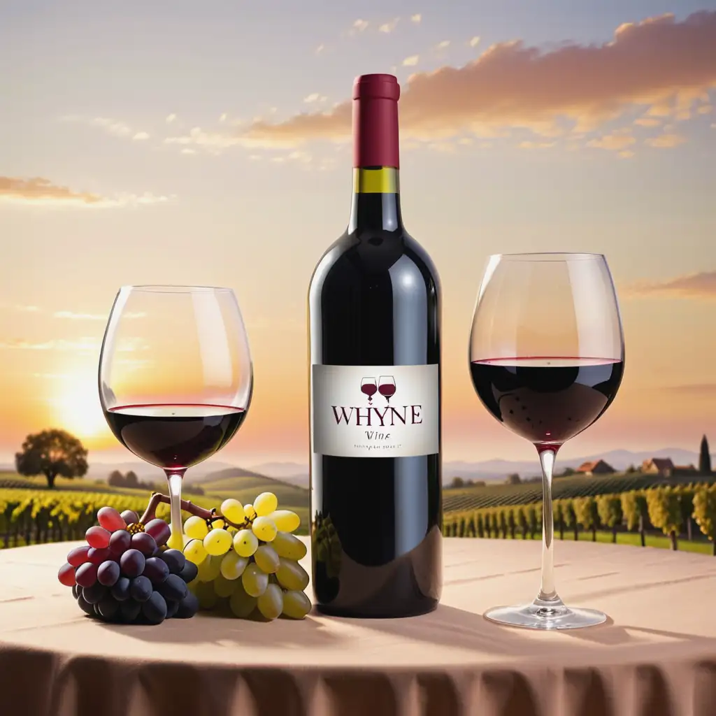 create funny image representing the difference between wine and whyne
