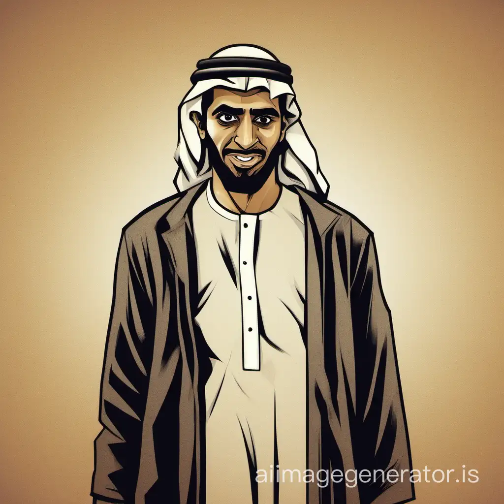 a Arab man who robs a bank 

