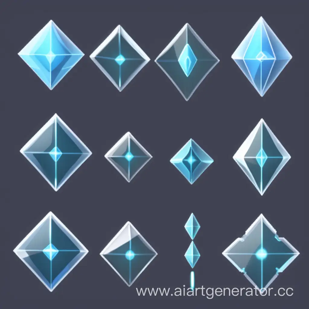 transparent rhombus-shaped cursor sprite for shooting in the game