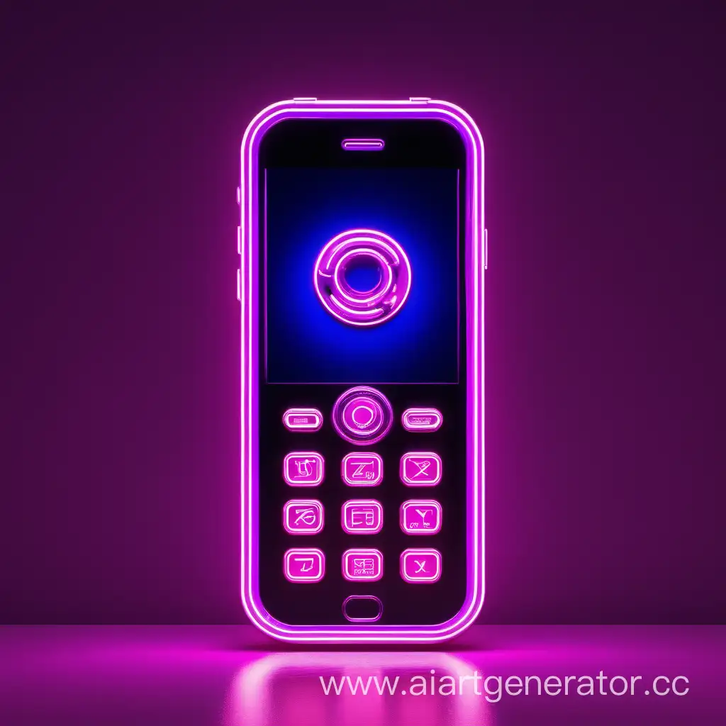 Vibrant-Neon-Phone-in-Sapphire-and-Violet-Pink