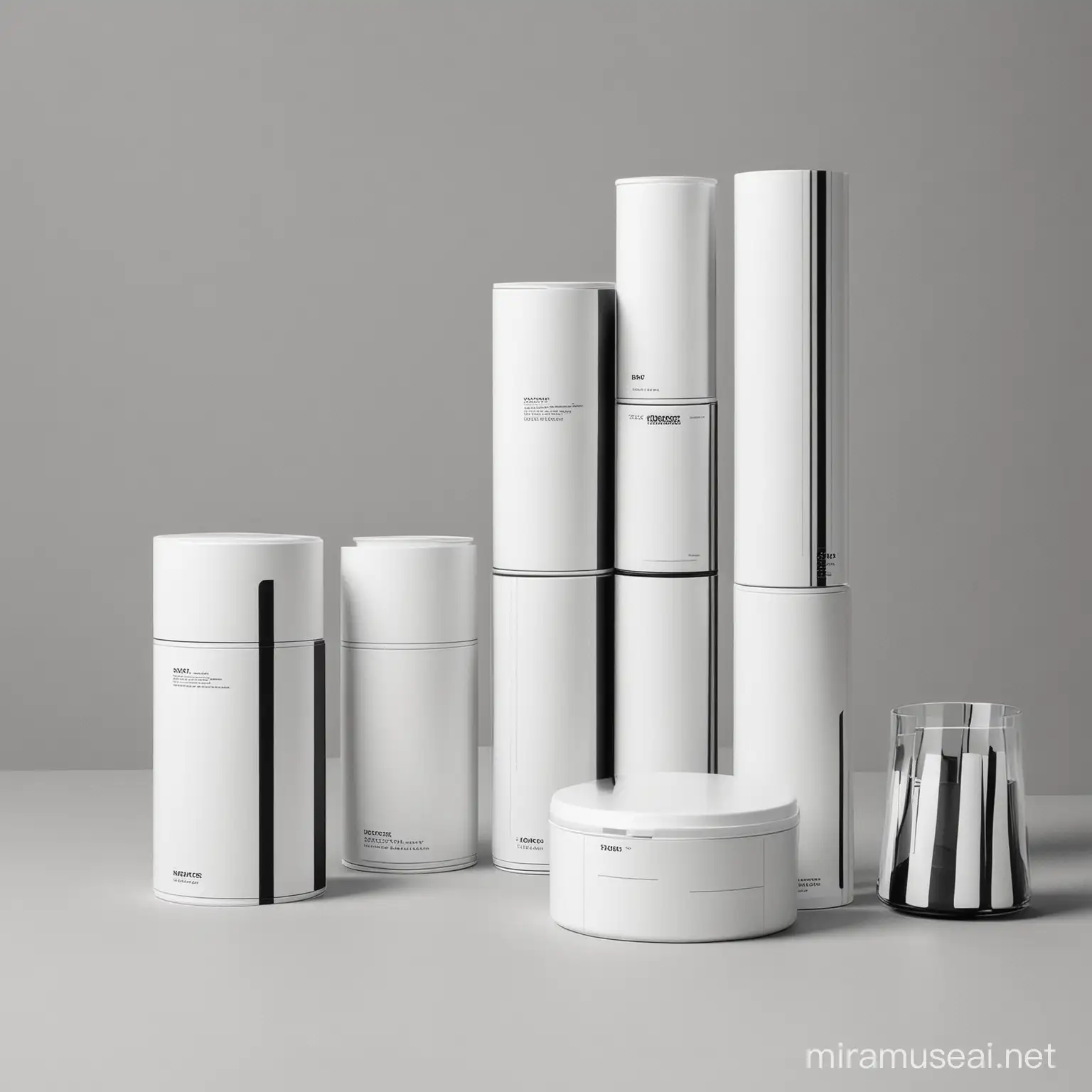 Minimalist Black and White Lines Storage Solutions