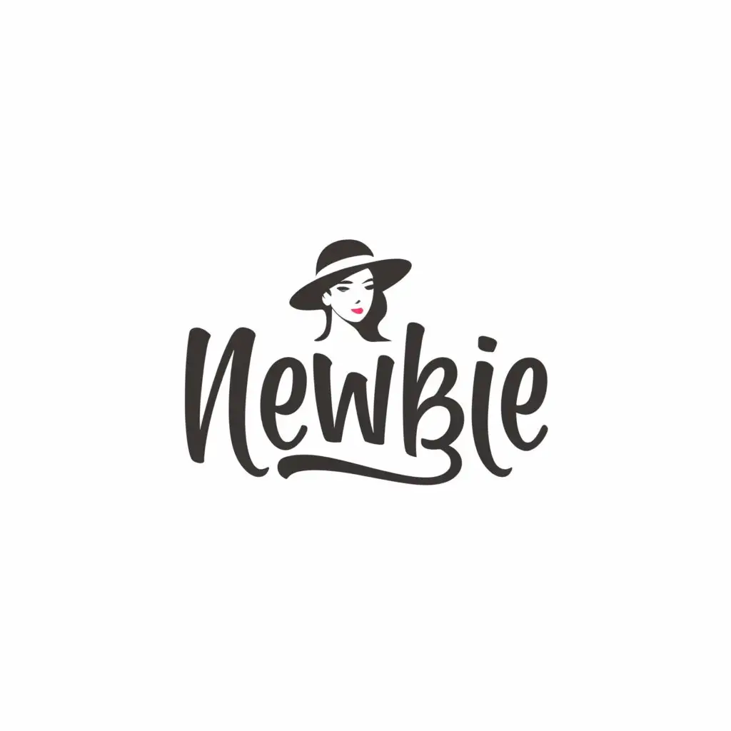 a logo design,with the text "NEWBIE", main symbol:Text, Ladies,Moderate,be used in Retail industry,clear background
